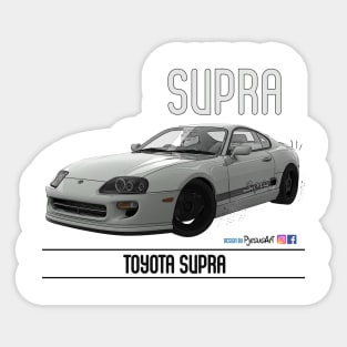 Supra Drift Silver Sticker